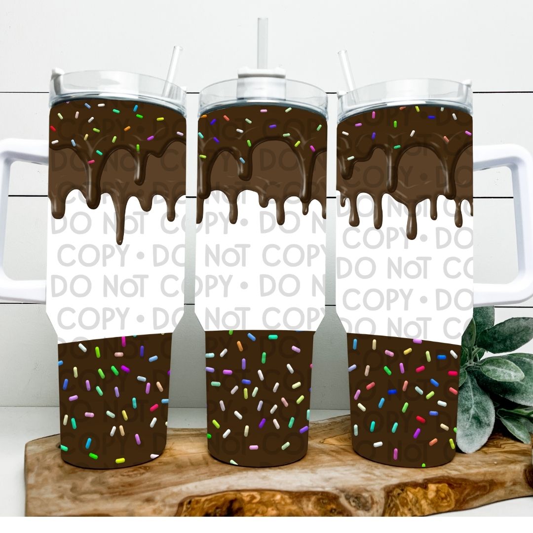 Chocolate & Sprinkles - 40oz Sublimation Wrap