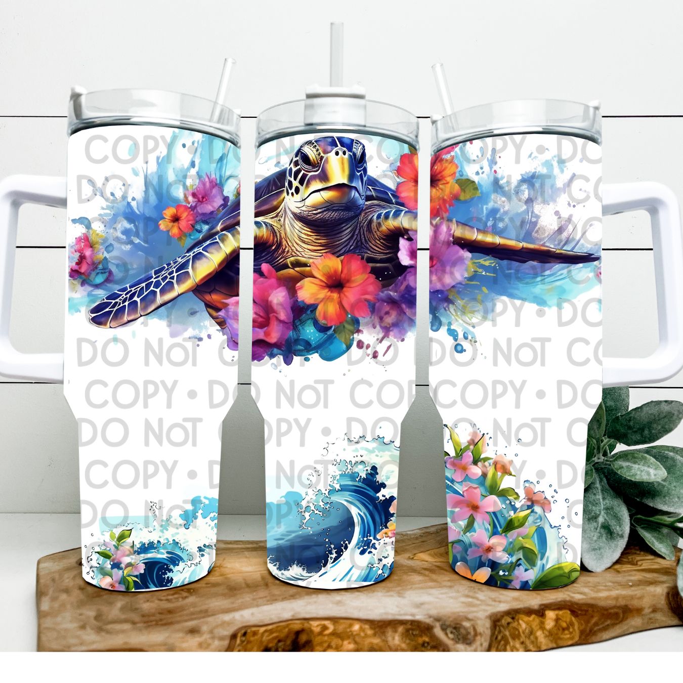 Sea Turtle - 40oz Sublimation Wrap