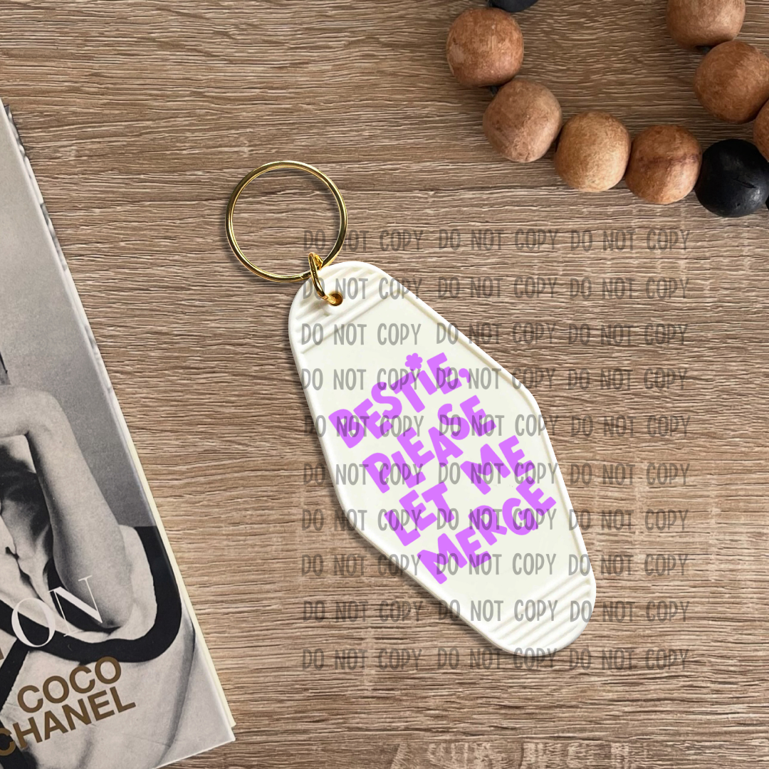 Bestie Please Let Me Merge - UV DTF Keychain Decal