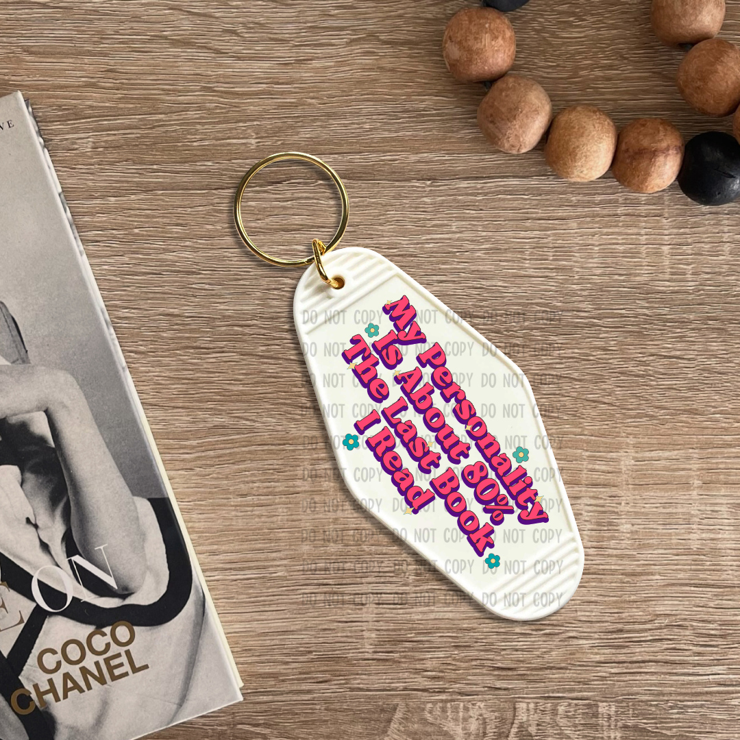 Last book I read - UV DTF Keychain Decal