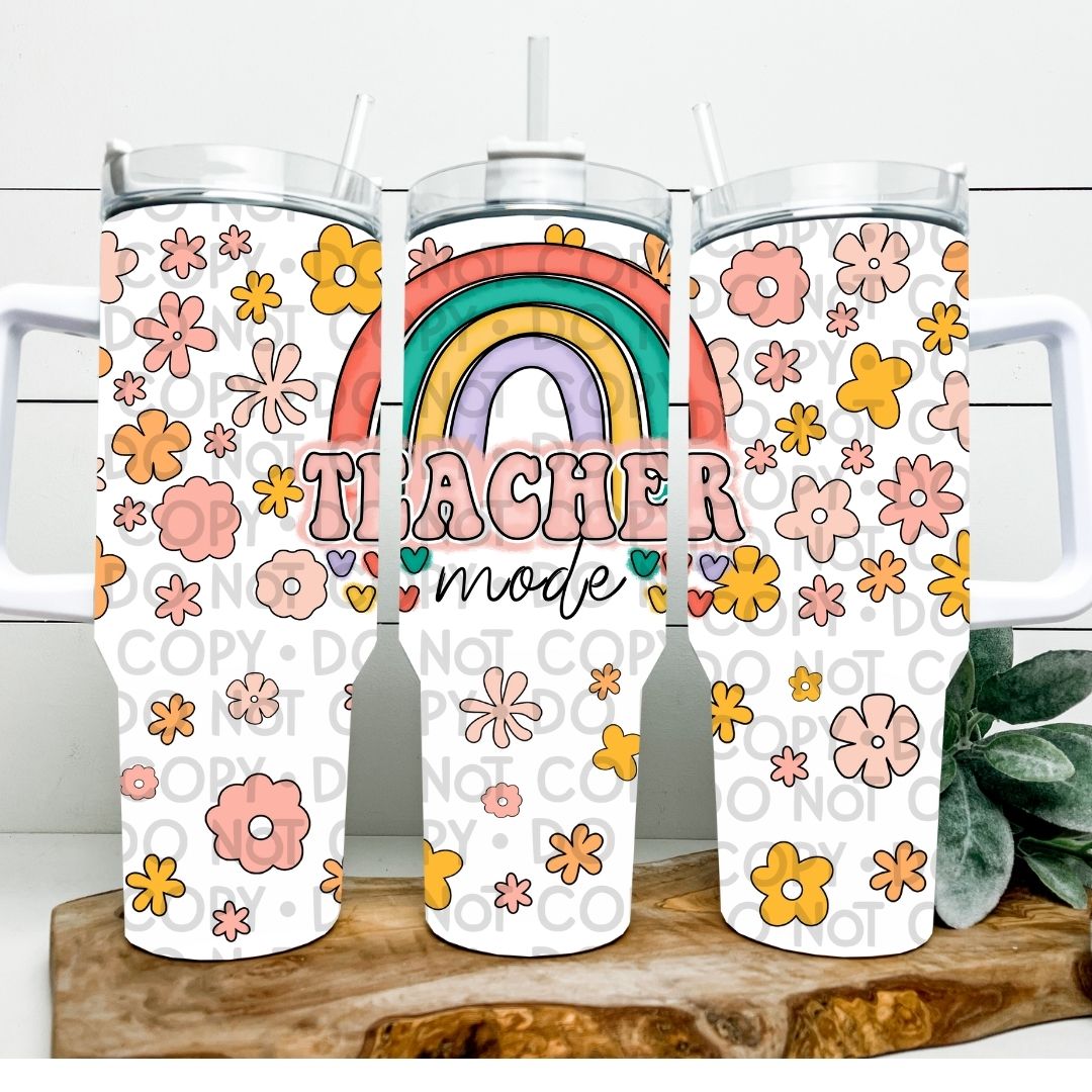 Teacher Mode - 40oz Sublimation Wrap