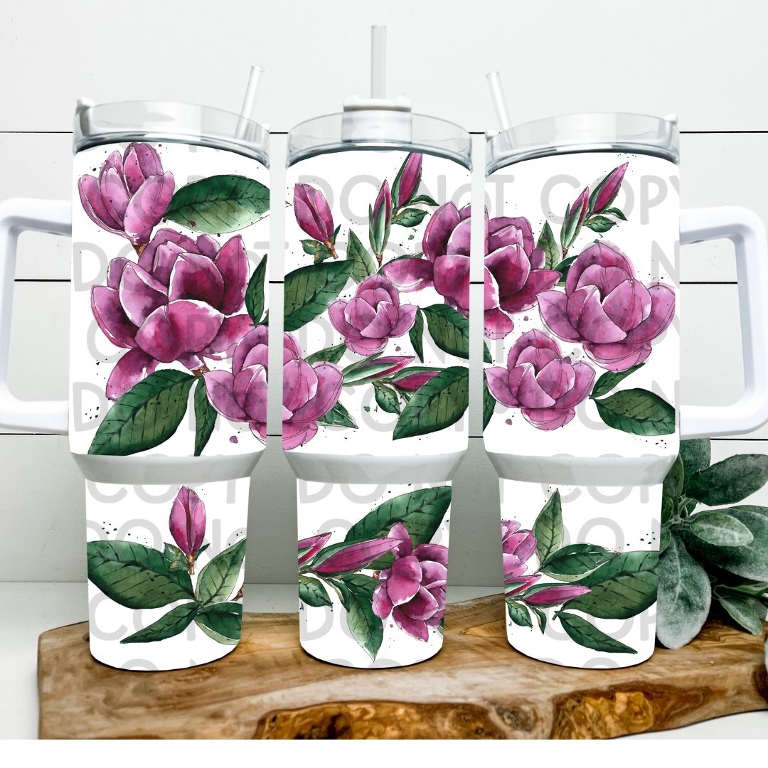 Flowers - 40oz Sublimation Wrap