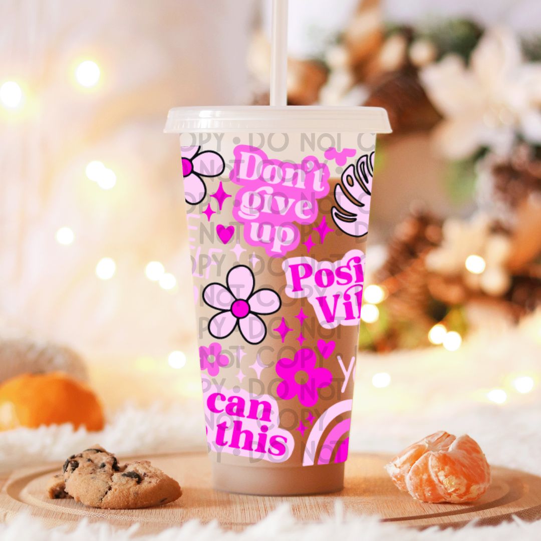 Positivity - UV DTF 24oz Wrap