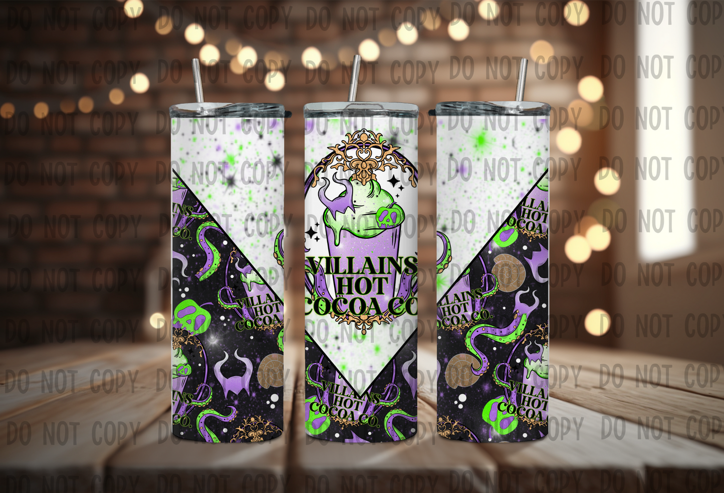 Villains Hot Cocoa Co - Sublimation 20oz Straight Wrap