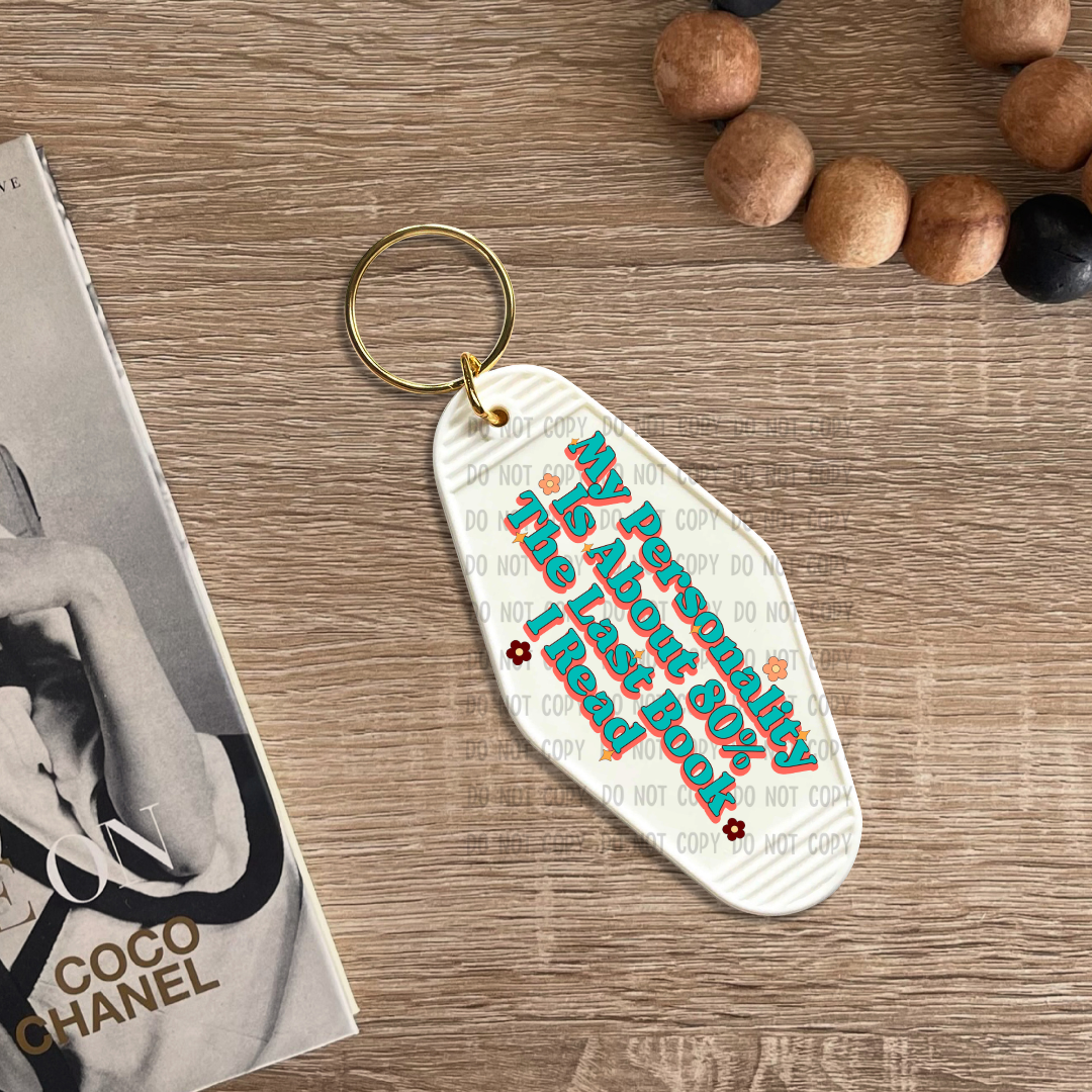 Last book I read - UV DTF Keychain Decal