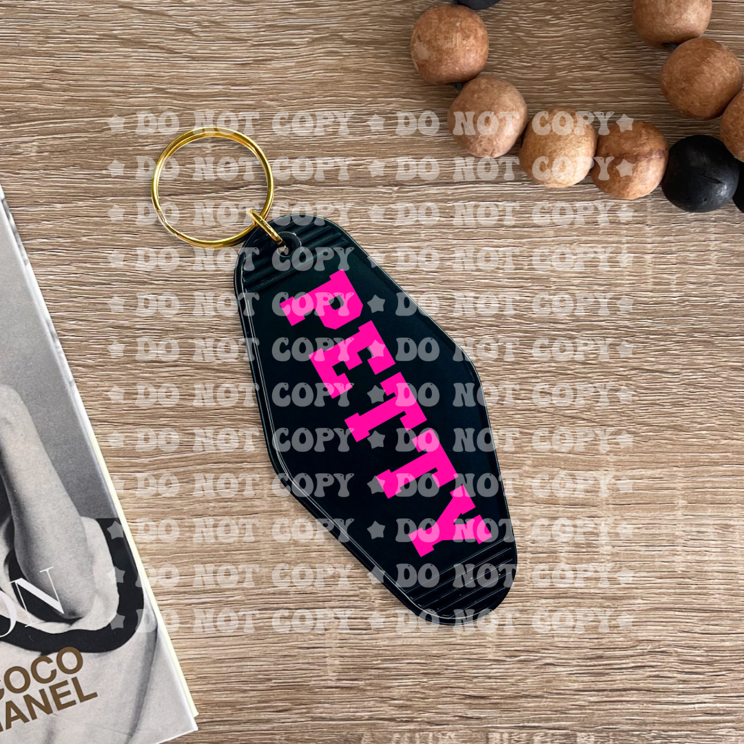 Petty - UV DTF Keychain Decal