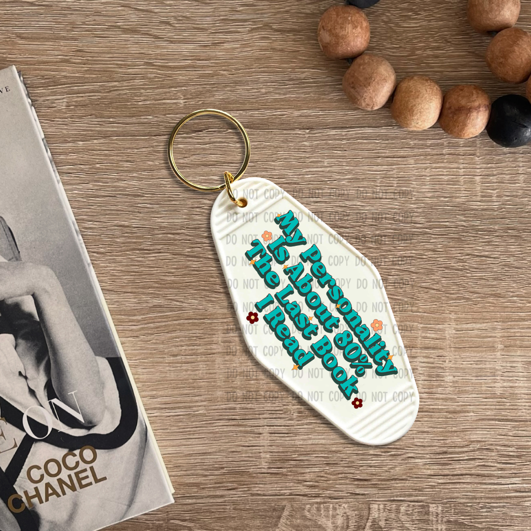 Last book I read - UV DTF Keychain Decal