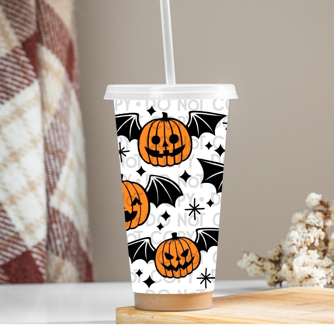 Pumpkin Bats - UV DTF 24oz Wrap