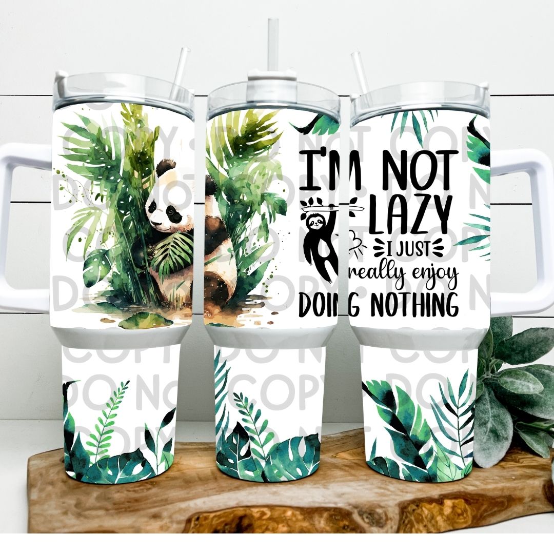 I'm Not Lazy - 40oz Sublimation Wrap