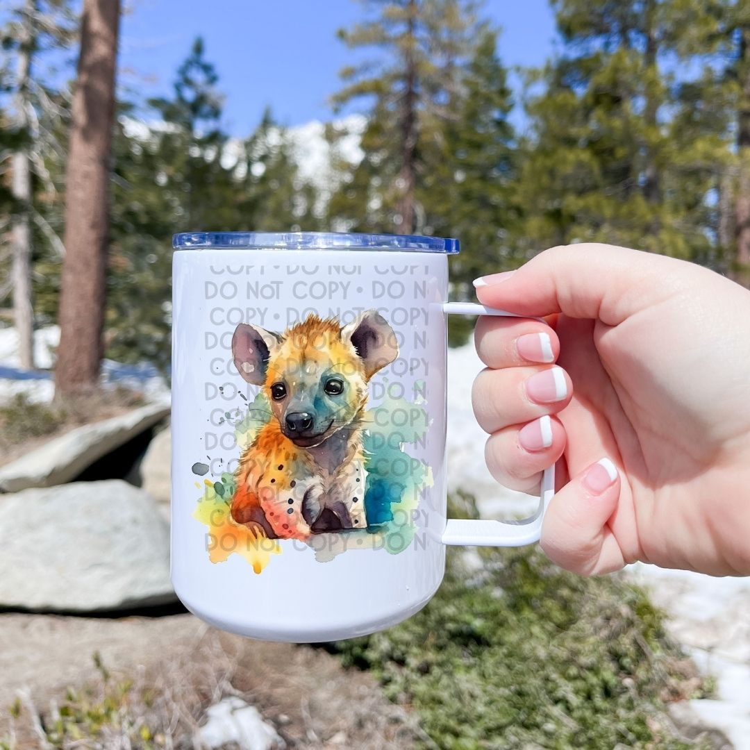 Baby Hyena - UV DTF Decal