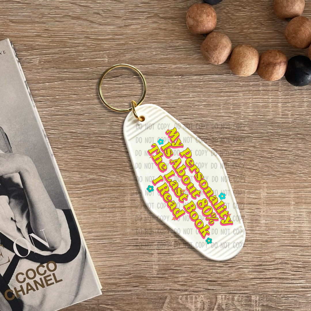 Last book I read - UV DTF Keychain Decal