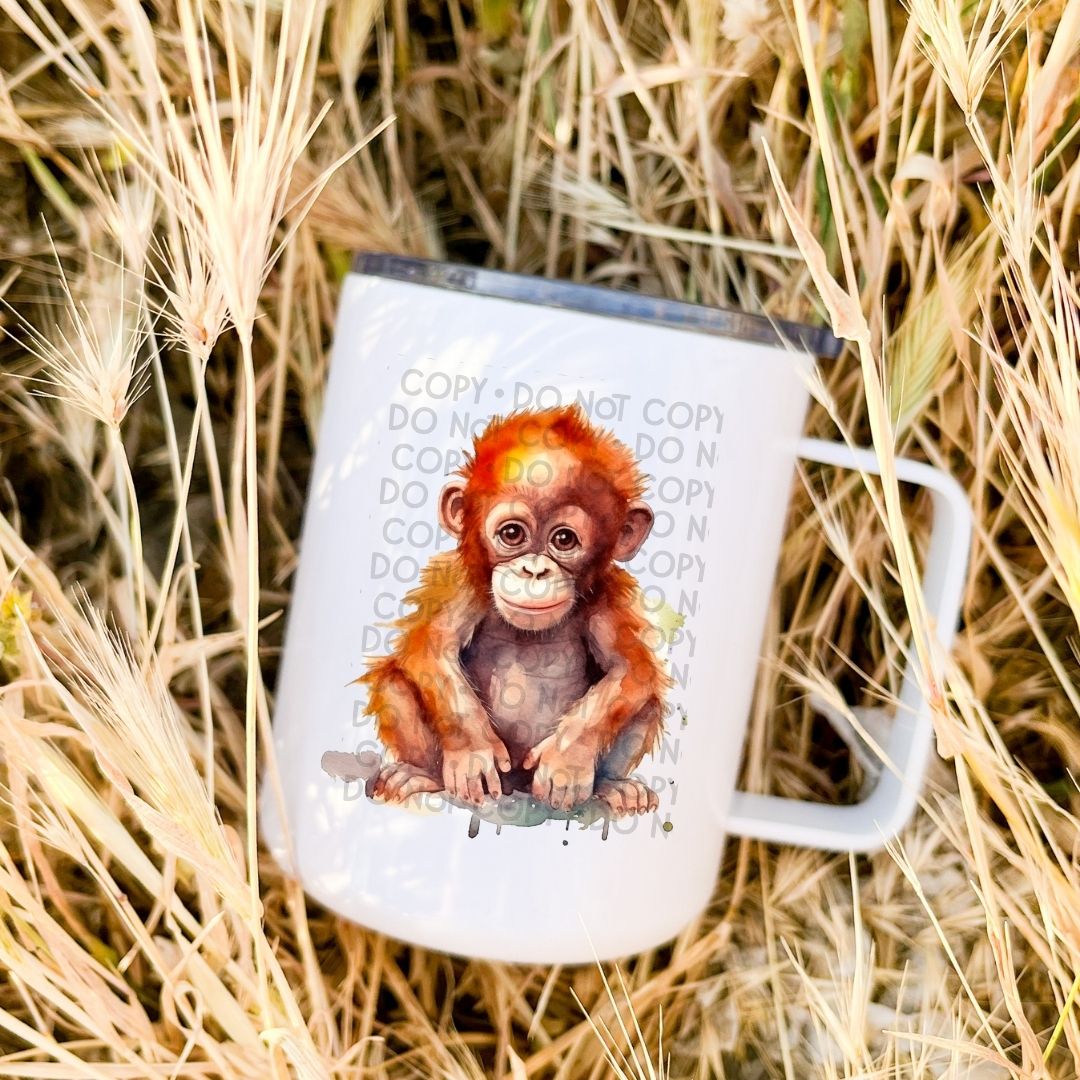 Baby Orangutang - UV DTF Decal