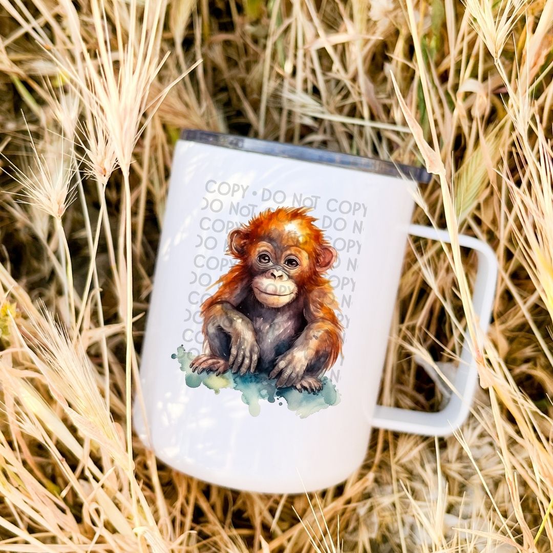 Baby Orangutang - UV DTF Decal