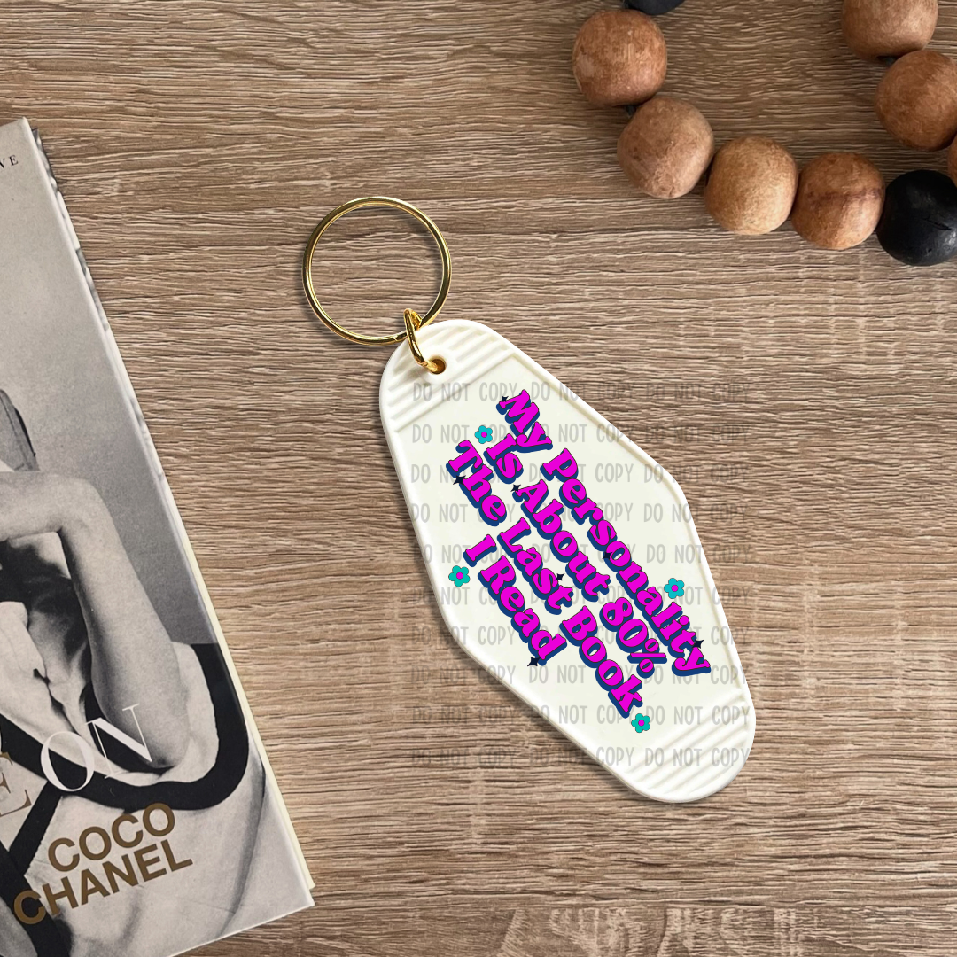 Last book I read - UV DTF Keychain Decal