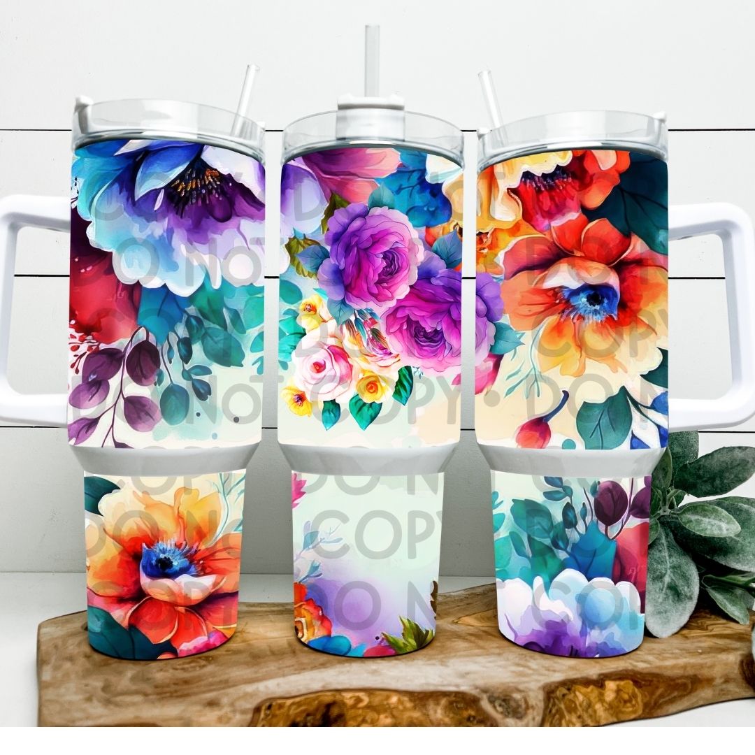 Floral - 40oz Sublimation Wrap