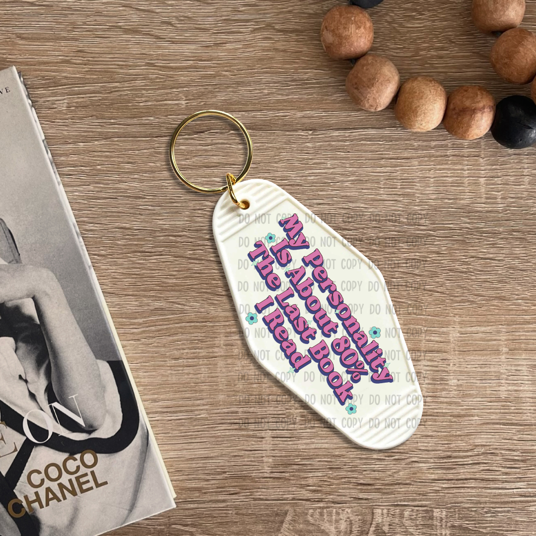 Last book I read - UV DTF Keychain Decal
