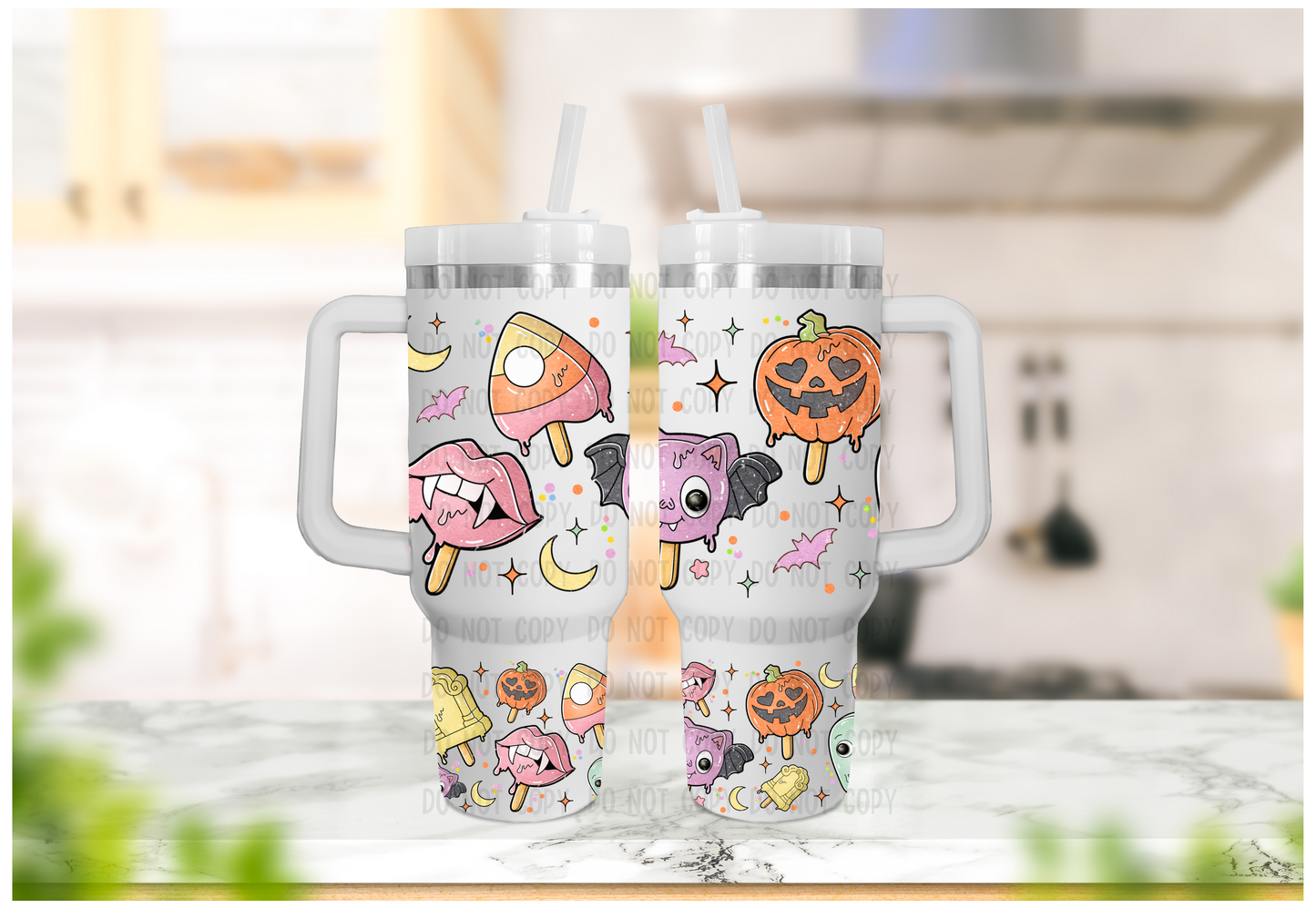 Halloween Popsicles - 40oz UV DTF Wrap