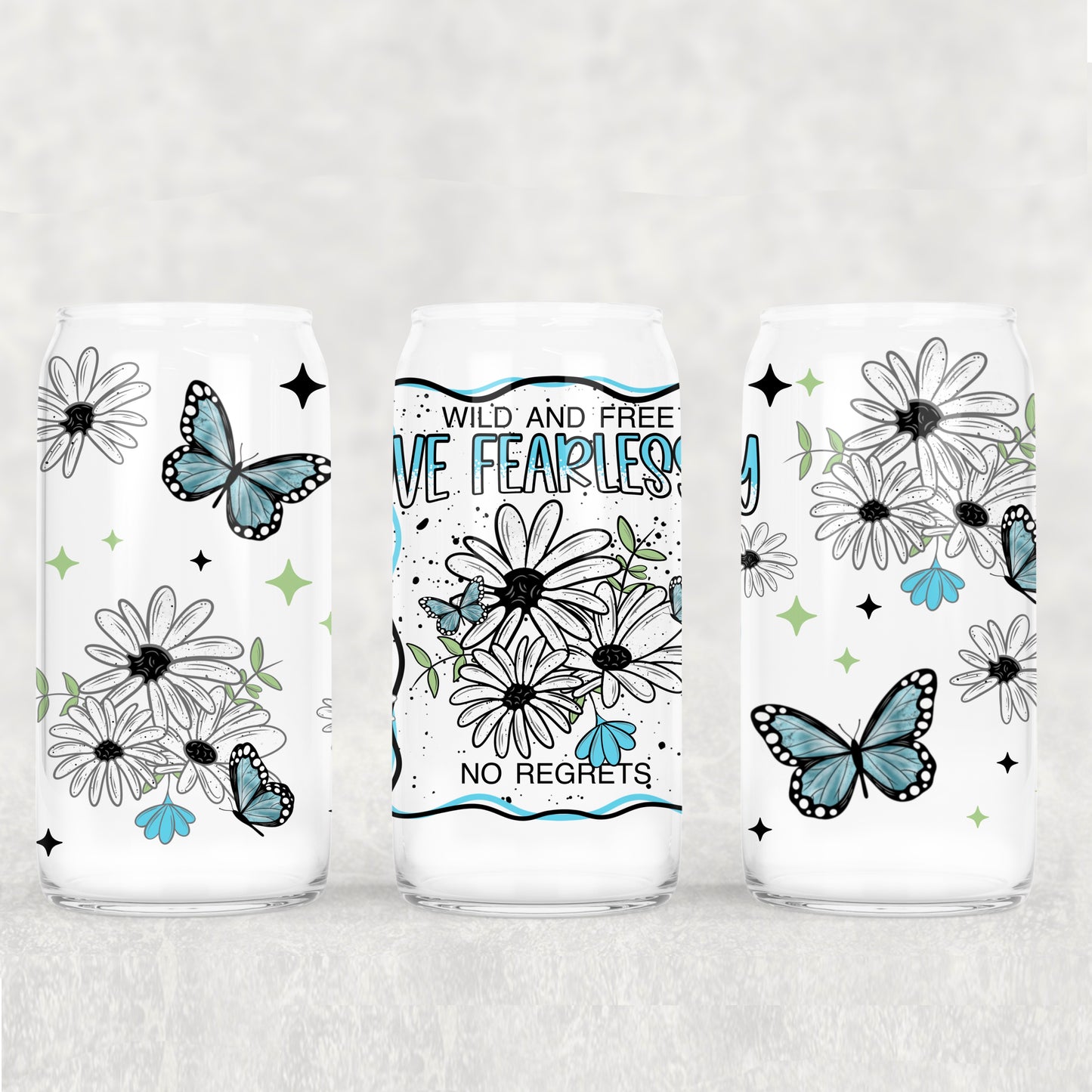 CSC Live fearlessly - UV DTF Libbey