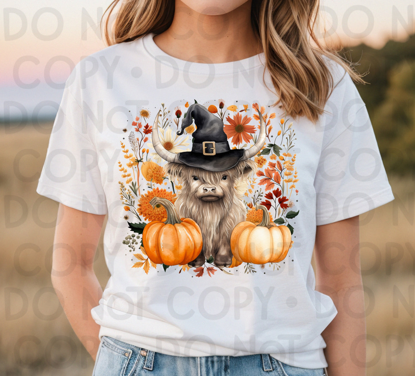 FALL HIGHLAND COW - DTF