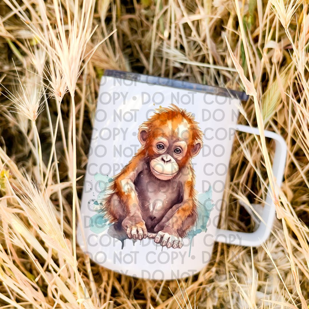 Baby Orangutang - UV DTF Decal