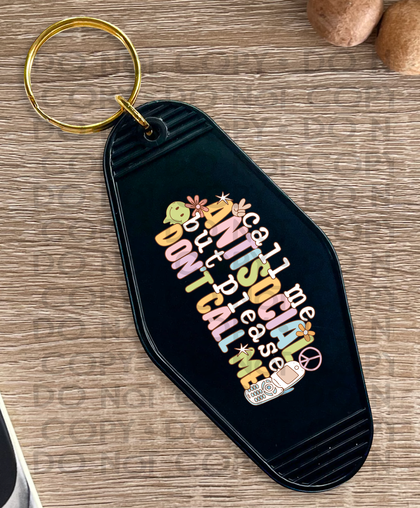 Don't call me - UV DTF Keychain Decal