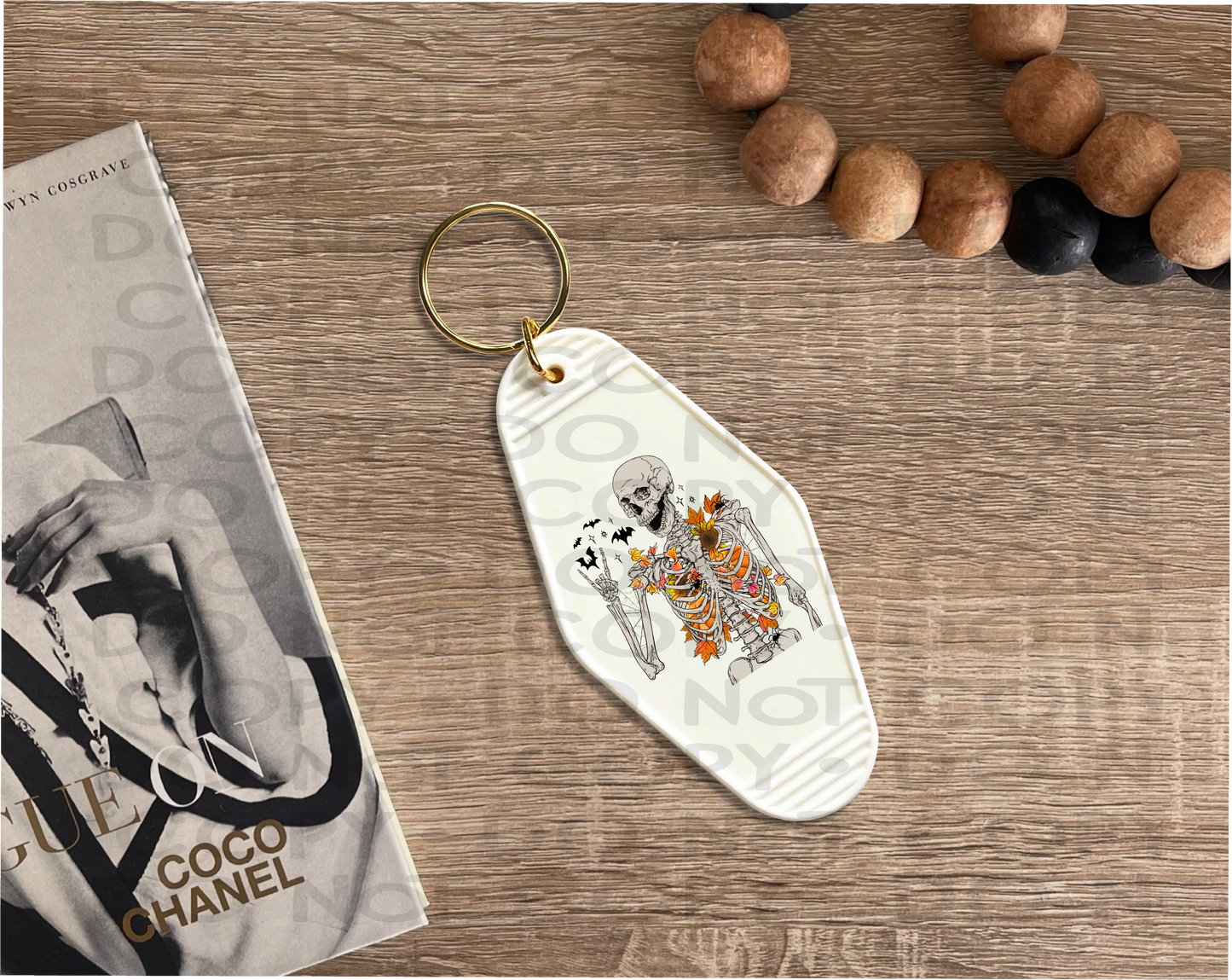 Skellie Leaves - UV DTF Keychain Decal