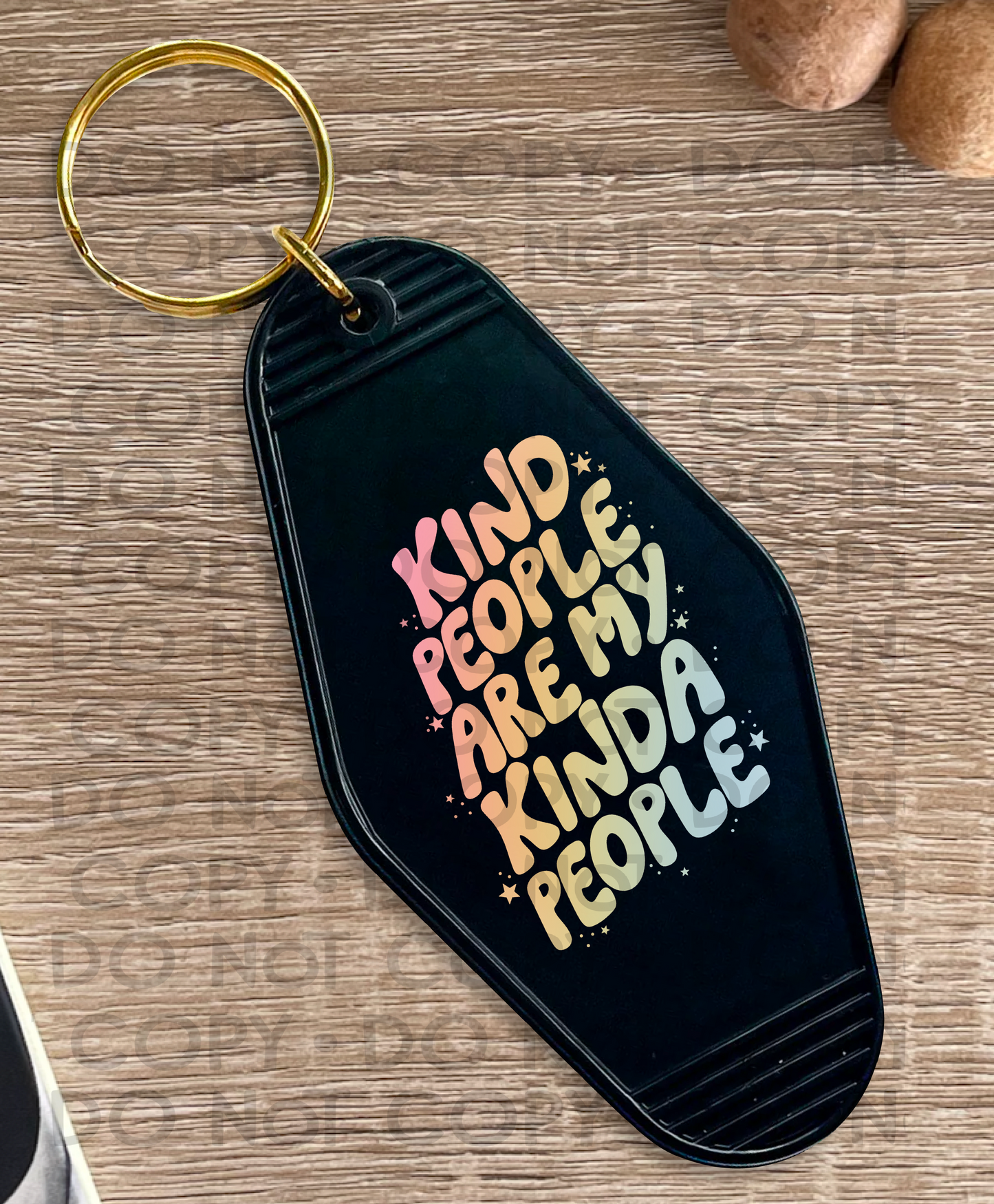Kind people - UV DTF Keychain Decal