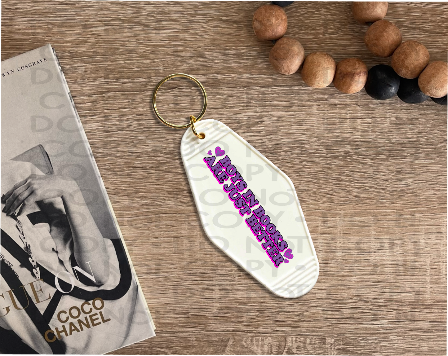 Boys in books are just better - UV DTF Keychain Decal