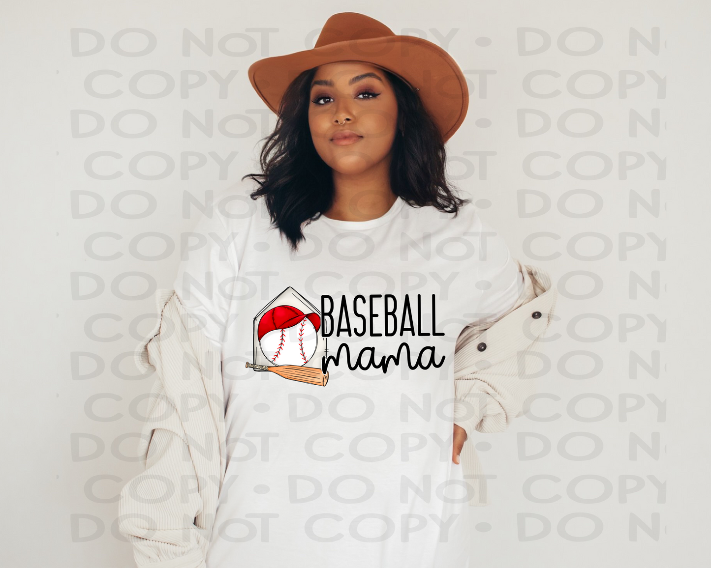 Baseball mama hat - DTF