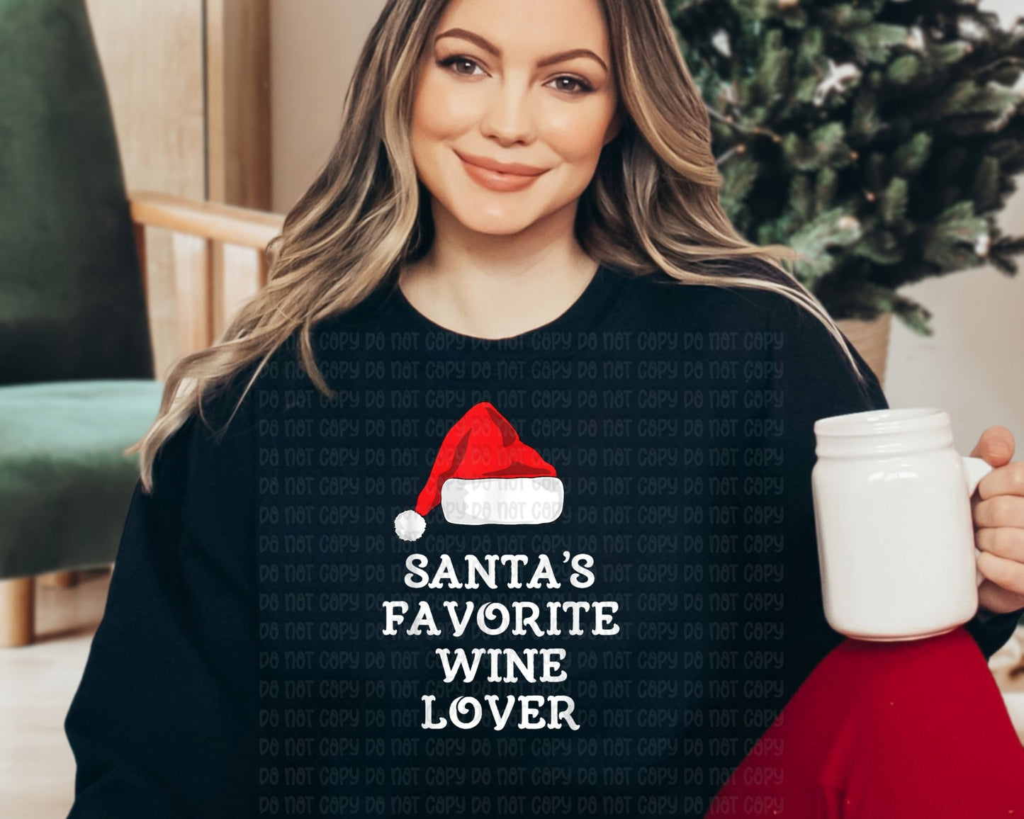 Santa's favorite wine lover -DTF