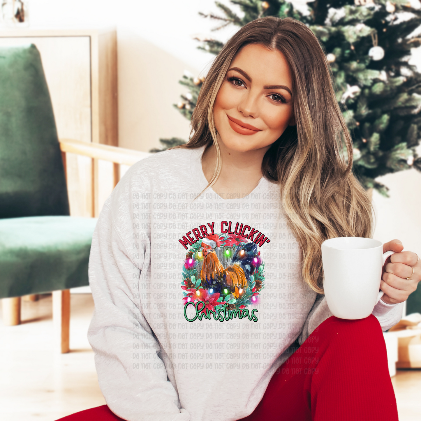 Merry cluckin Christmas - DTF