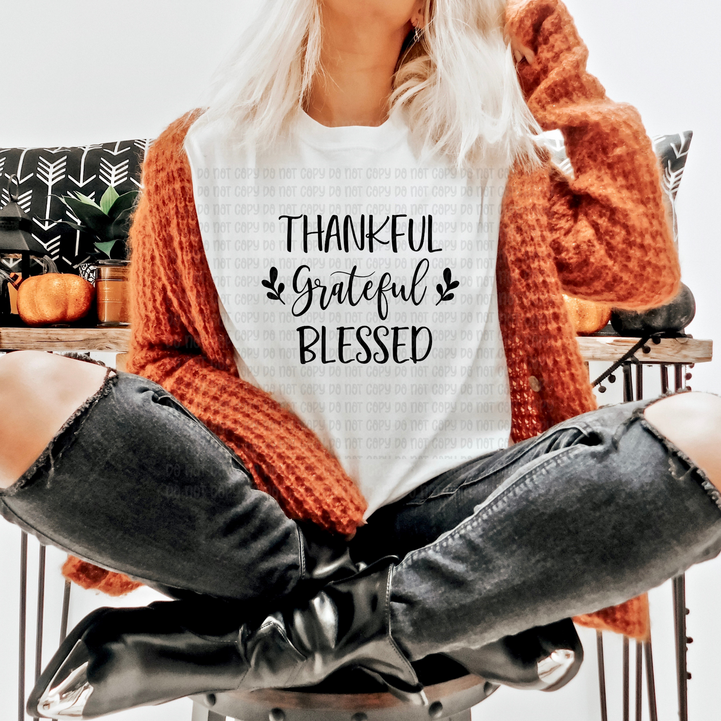 Thankful grateful blessed - DTF