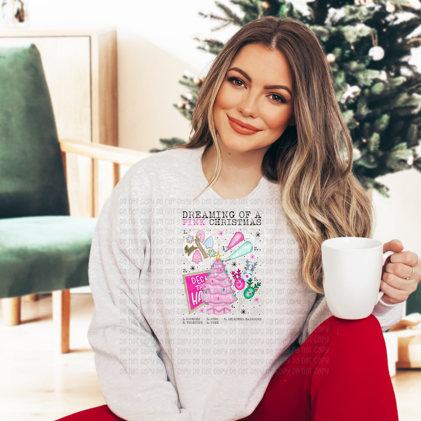 Dreaming of a pink Christmas - DTF