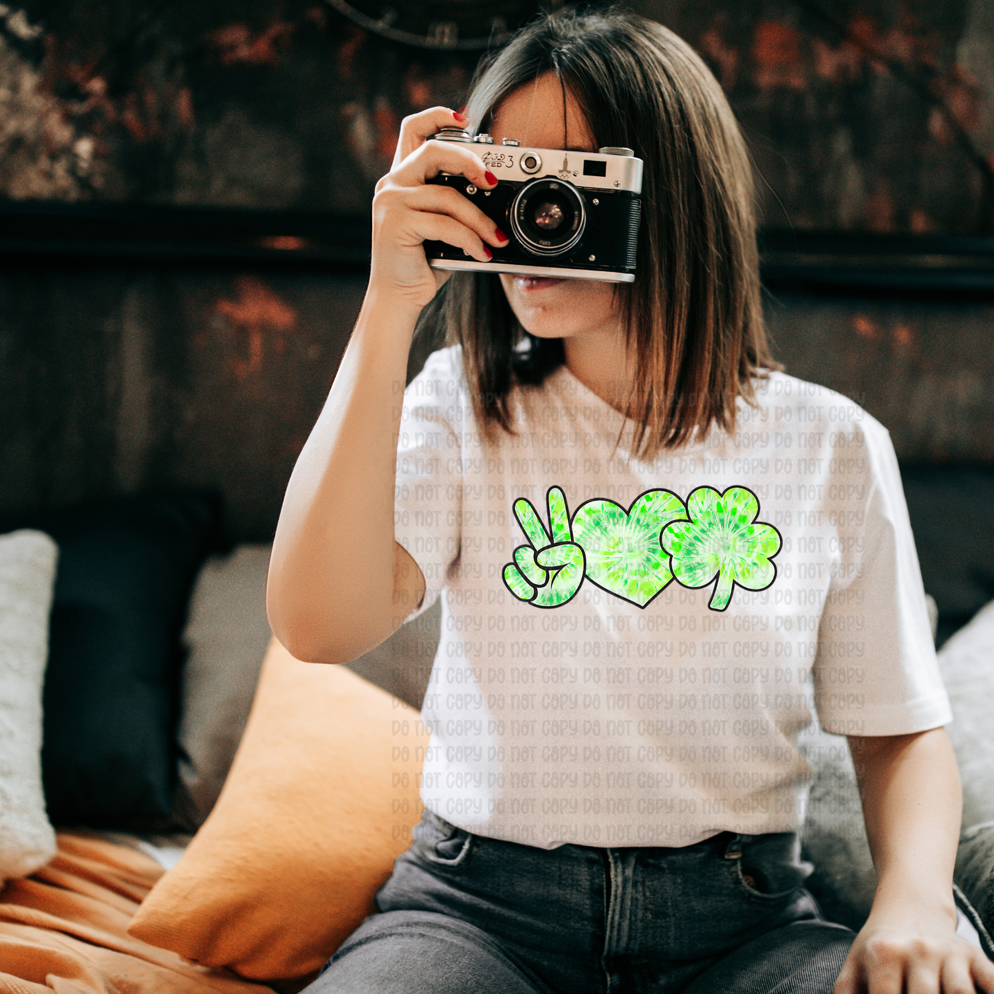 Peace love shamrock - DTF