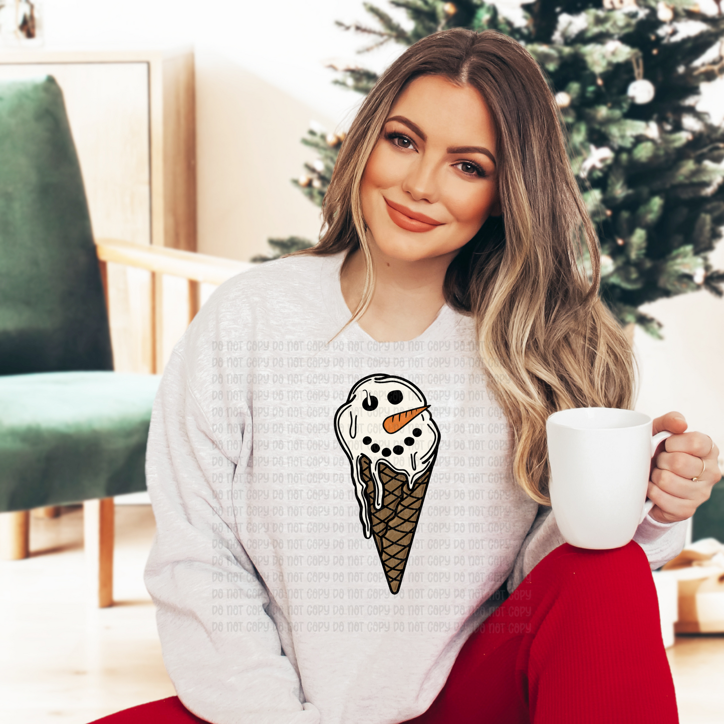 Snowman ice cream - DTF