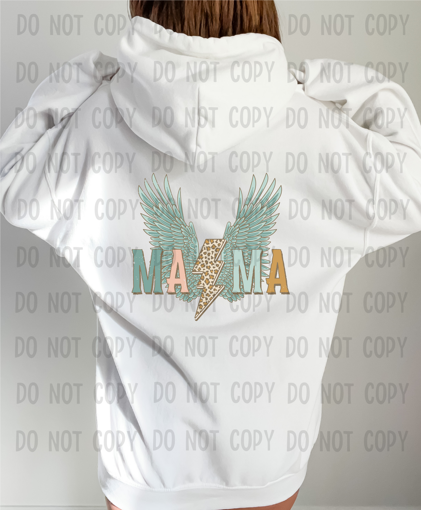 Mama wings distressed - DTF