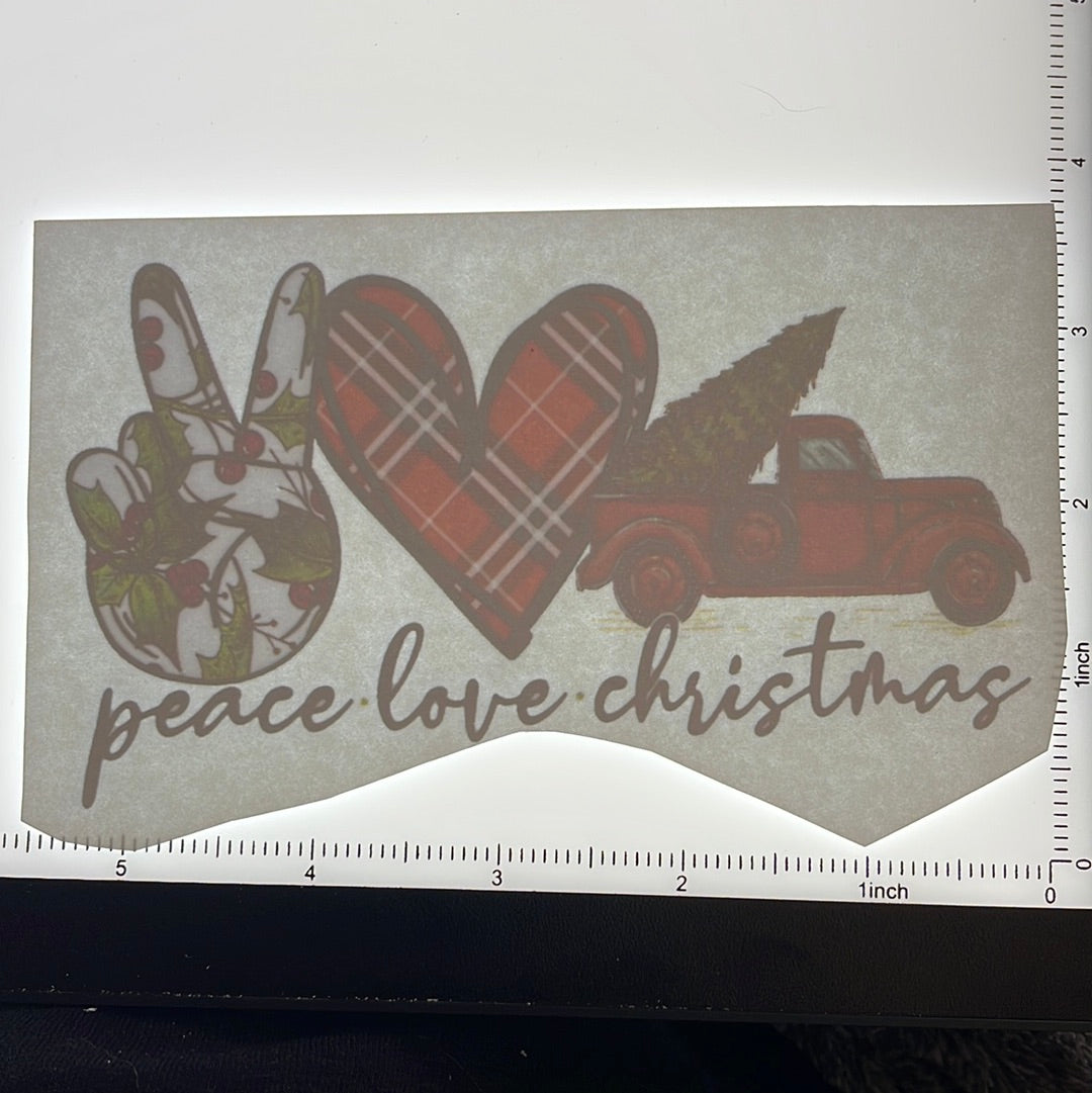 Peace love Christmas - Screen Print - $1