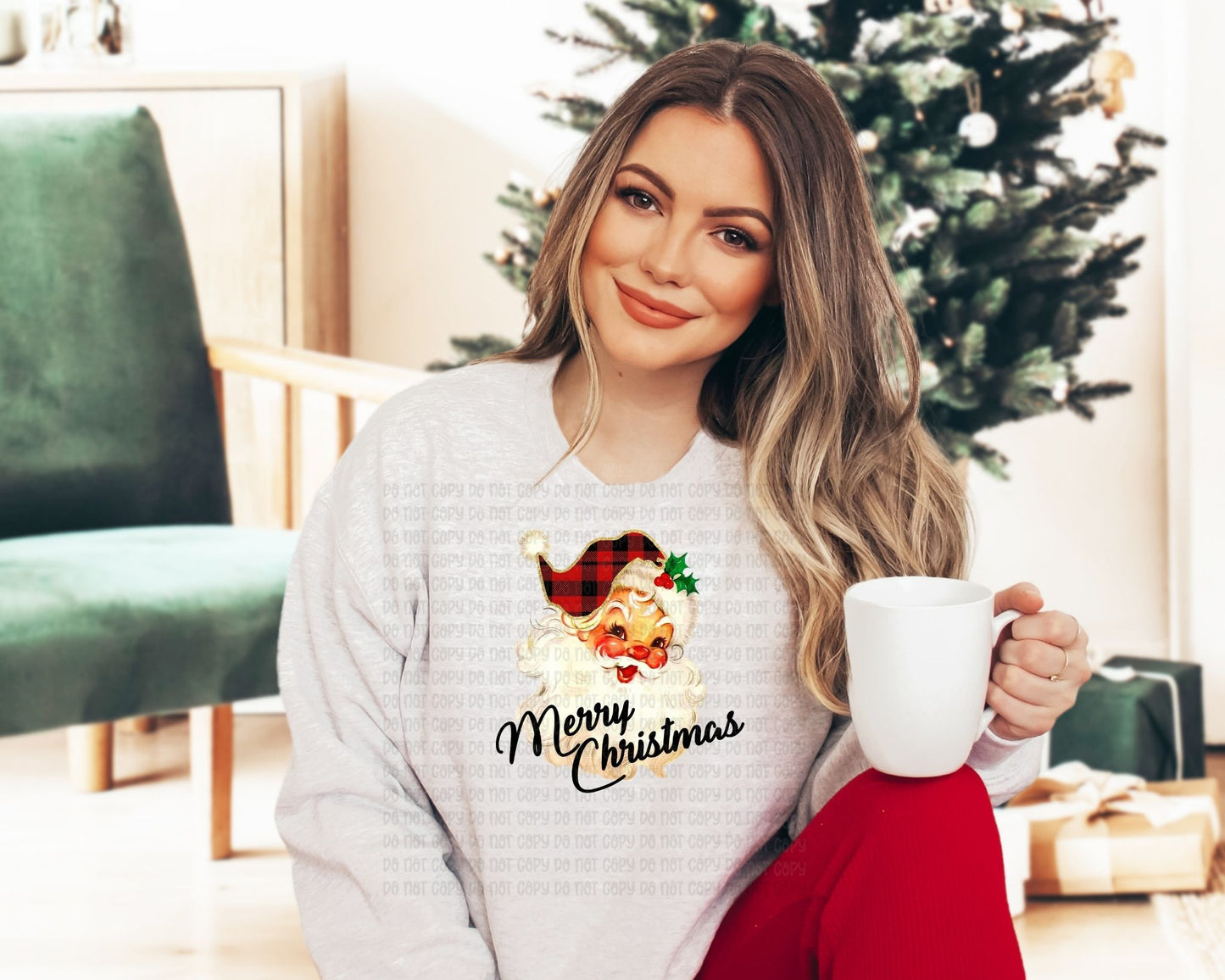 Merry Christmas retro Santa - DTF