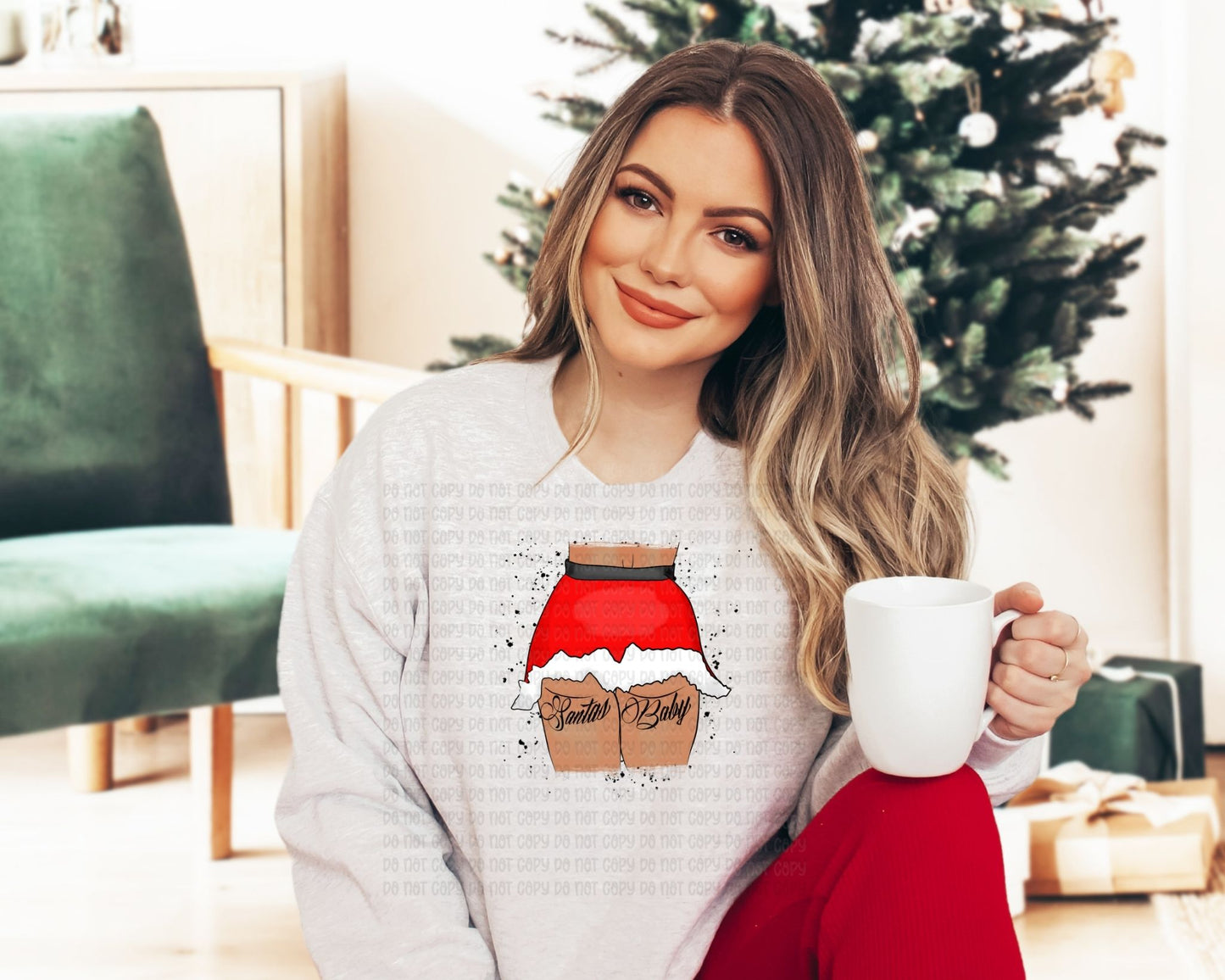 Santa Baby skirt - DTF