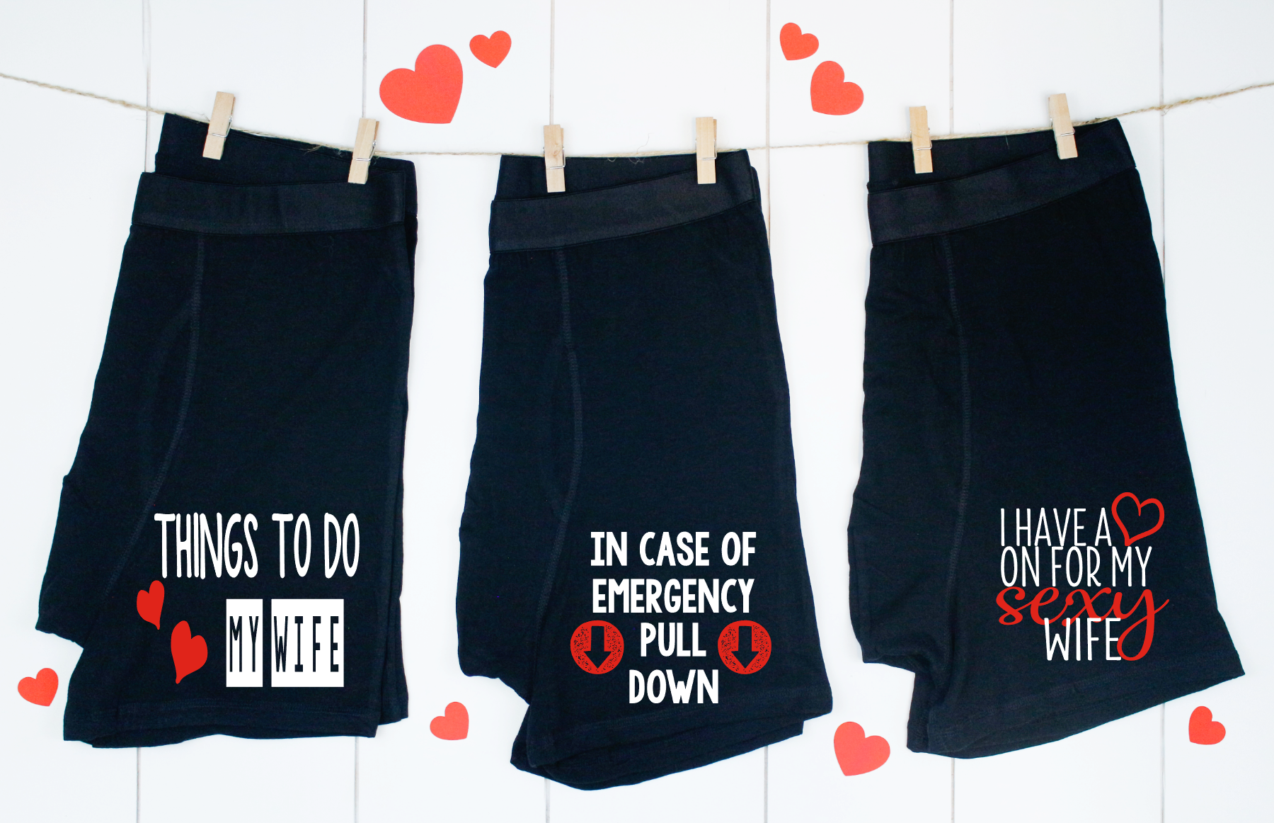 In Case Of Emergency Pull Down Boxer Shorts Funny Boxers Valentines Day Gift