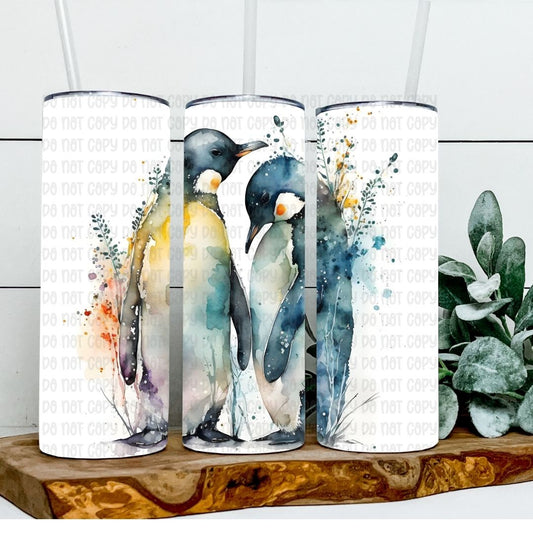 Penguins - Sublimation 20oz Skinny Straight Wrap