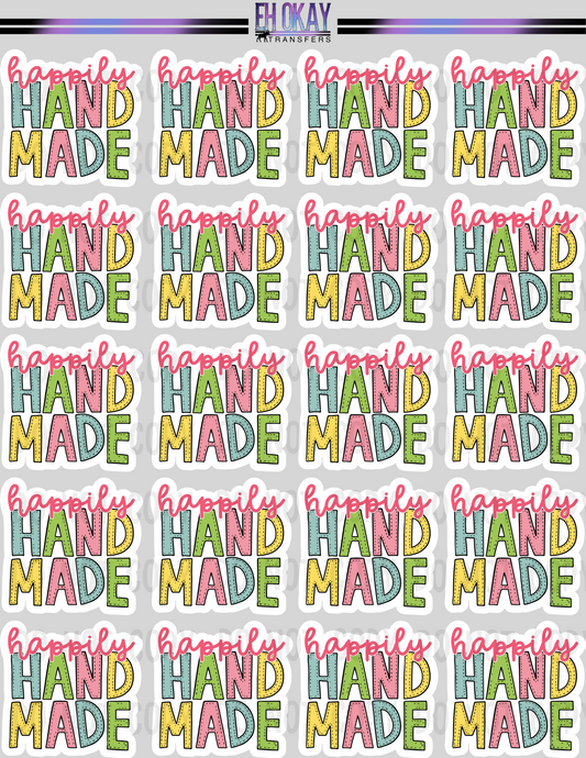 Handmade - Vinyl sticker sheet