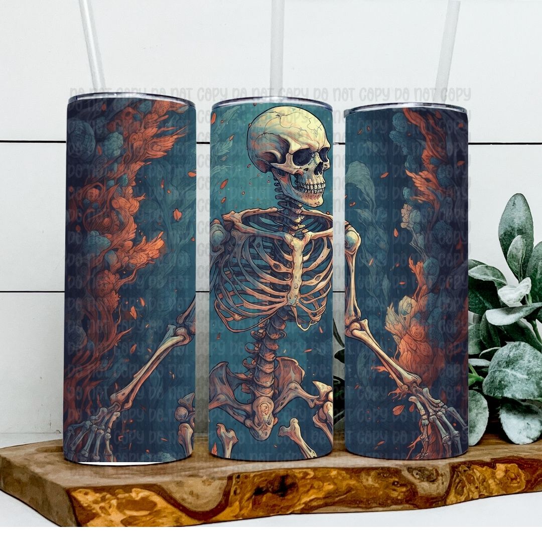 Skeleton - Sublimation 20oz Tapered or Straight Wrap