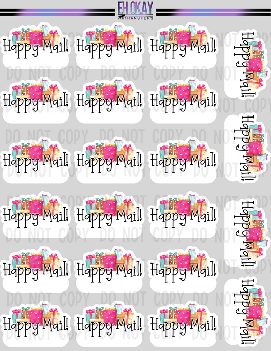 Happy Mail - Vinyl sticker sheet