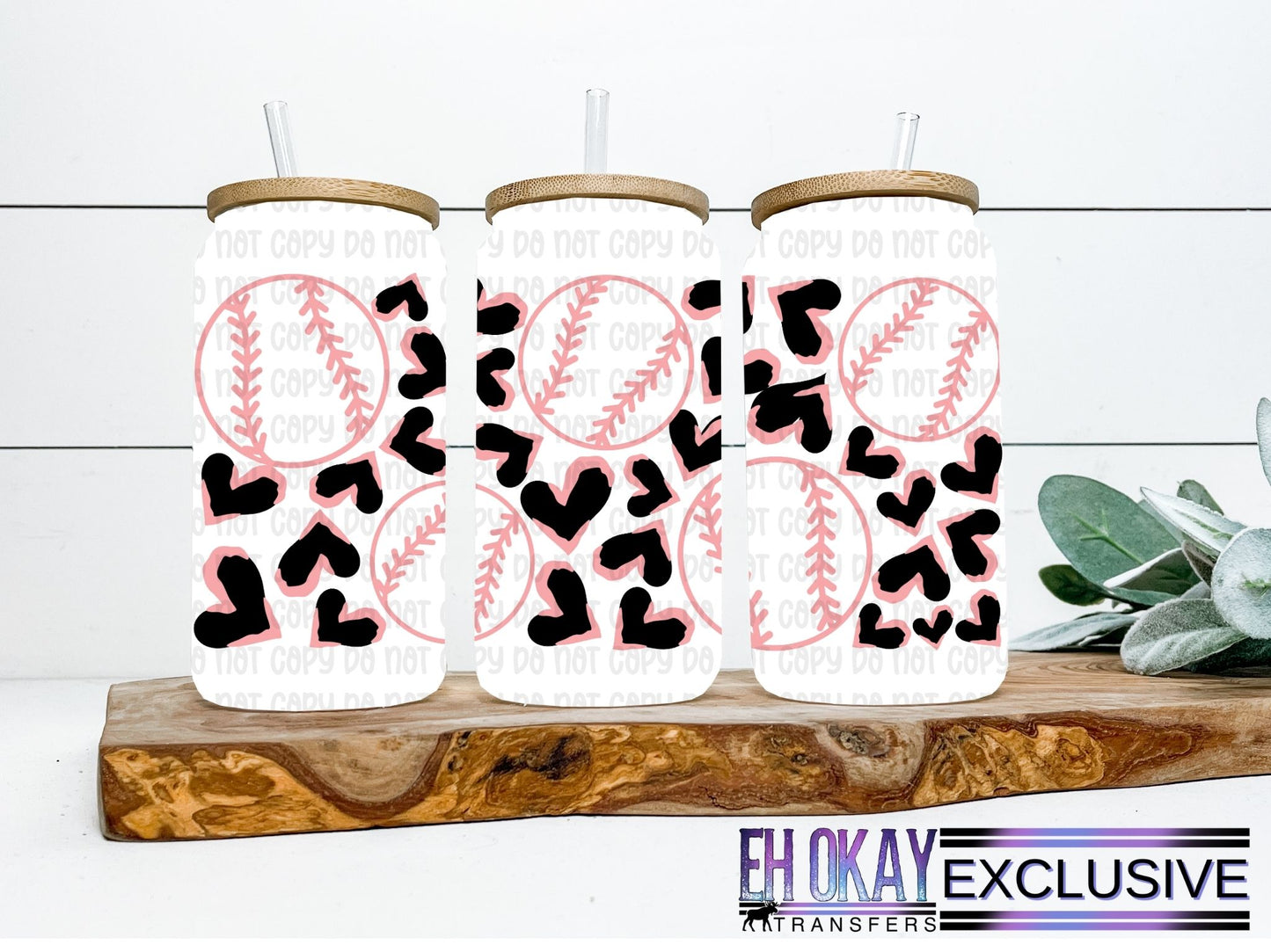 Leopard Baseball Wrap 16oz - UV DTF