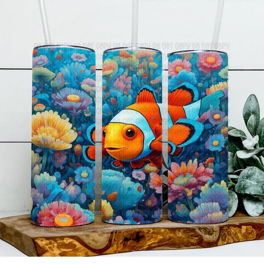 Clownfish - Sublimation 20oz Tapered or Straight Wrap