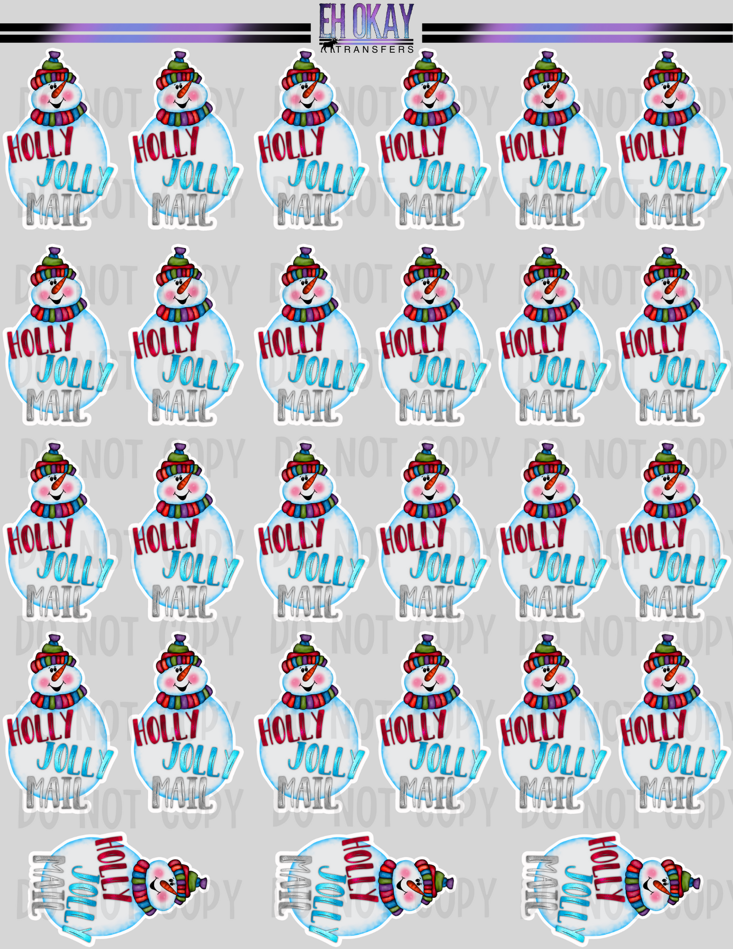 Jolly Mail - Vinyl sticker sheet