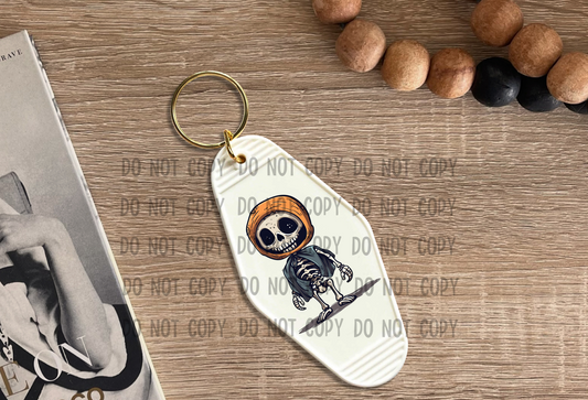 Halloween Skeleton - UV DTF Keychain Decal