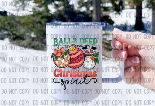 Balls Deep In Christmas Spirit - UV DTF Decal