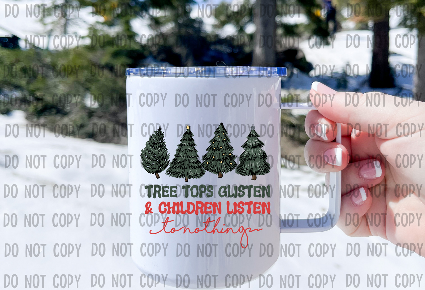 Tree Tops Glisten - UV DTF Decal